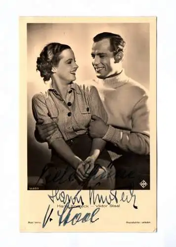 Hansi Knoteck - Voktor Staal ufa Star um 1940 Original Autogrammkarte
