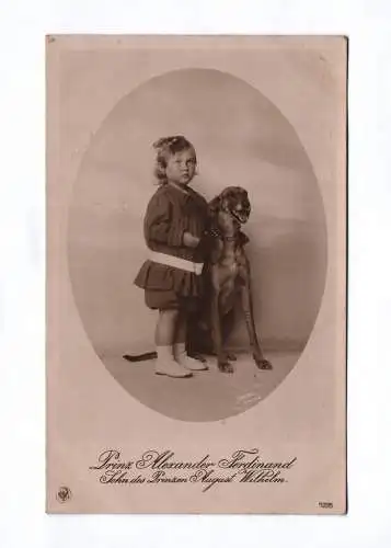 Ak Prinz Alexander Ferdinand Sohn des Prinzen August Wilhelm