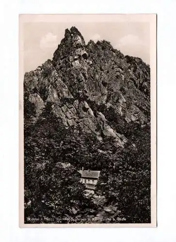 Ak Bodetal im Harz Rosstrappenfelsen u. Königsruhe bei Thale 1931