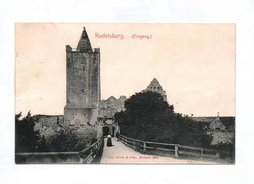 Ak Rudelsburg Eingang 1912 Saaleck