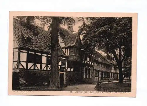 Ak Wernigerode Gadenstedtsches Haus am Teichdamm