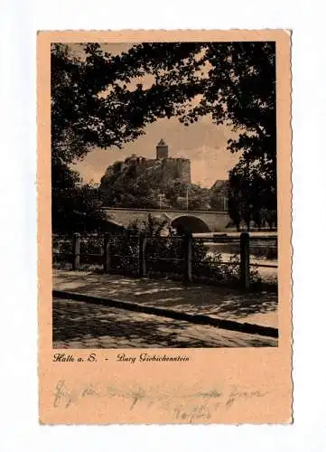 Ak Halle an der Saale Burg Giebichenstein 1950