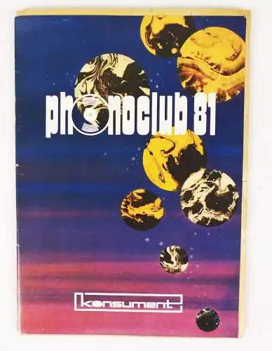 Katalog Phonoclub Konsument Teil 1 1984 Schallplatten Vinyl DDR GDR