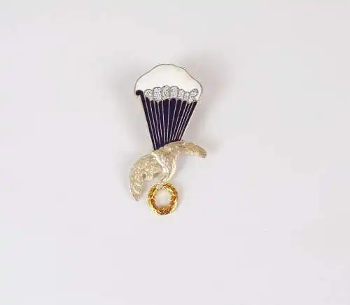 Polen Fallschirmspringer Abzeichen emailliert polnisch Adler