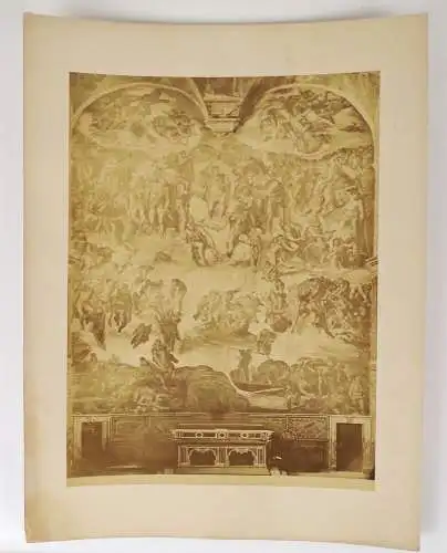Albumin Michelangelo Das jüngste Gericht der Kosmologie Altar Fresko 