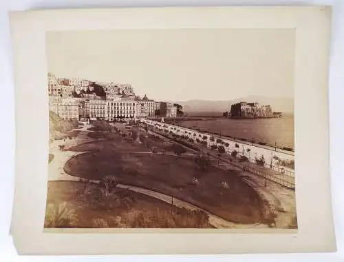 Albumin Napoli Panorama Italien um 1890