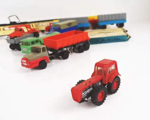 Modellautos Espewe Permot Konvolut meist H0 Straßenbahn LKW Autos PKW