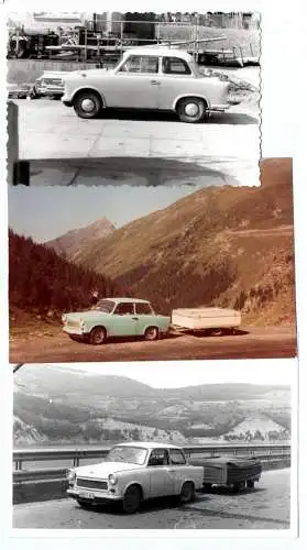 3 x Foto Trabant Auto PKW DDR Oldtimer Trabi