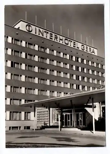 Foto Ak Interhotel Gera 1973
