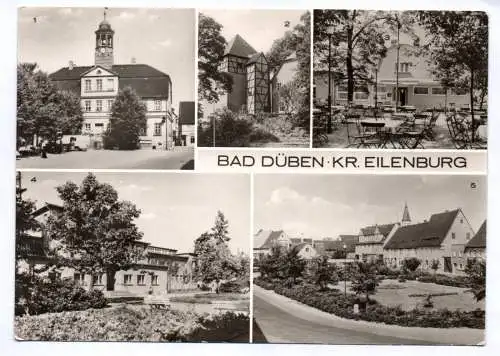 Ak Bad Düben Kreis Eilenburg 1979 Rathaus Burg Düben mit Heimatmuseum