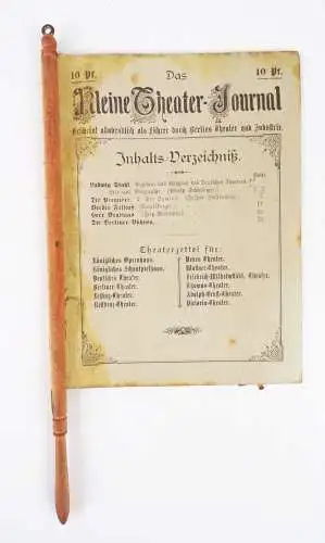 Kleine Theater Journal um 1900 Führer durch Berlin Theater und Industrie