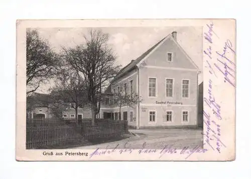 Ak Gruß aus Petersberg Gasthof Feldpost 1915