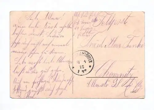 Ak Gruß aus Petersberg Gasthof Feldpost 1915