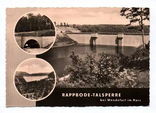 Ak Rappbode Talsperre bei Wendefurt im Harz 1961