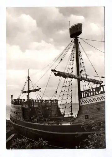 Foto Ak Saßnitz Rügen Ortsteil Neu Mukran 1977 Piratenschiff