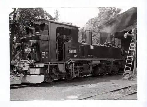 Foto Dampflok 99 539 Schmalspurbahn Radebeul Ost Radeburg Eisenbahn