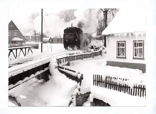 Foto Dampflok 99 1790-7 Schmalspurbahn Cranzahl Oberwiesenthal in Neudorf