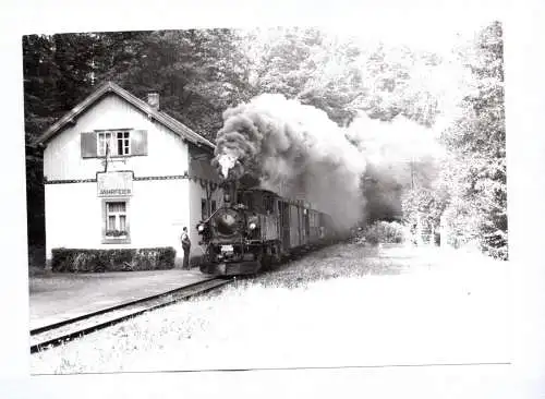 Foto Dampflok Freital Hainsberg Kipsdorf in Rabenauer Grund Schmalspurbahn