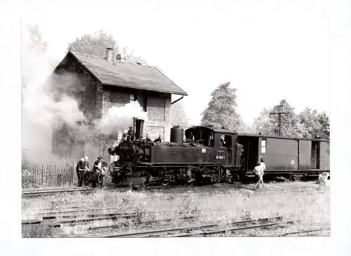 Foto Schmalspurbahn Wolkenstein Jöhstadt Steinbach Dampflok 99 1585-1