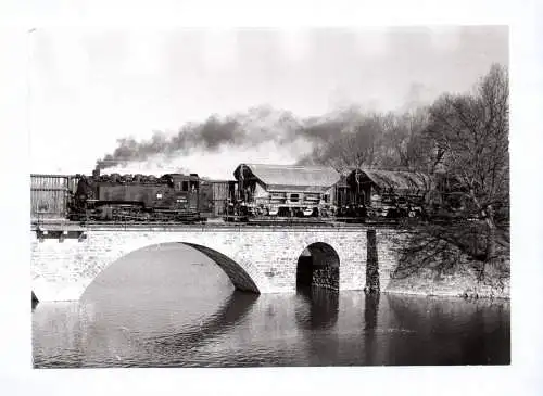 Foto Dampflok 99 1761-8 auf Brücke Freital Hainsberg Kipsdorf in Malter