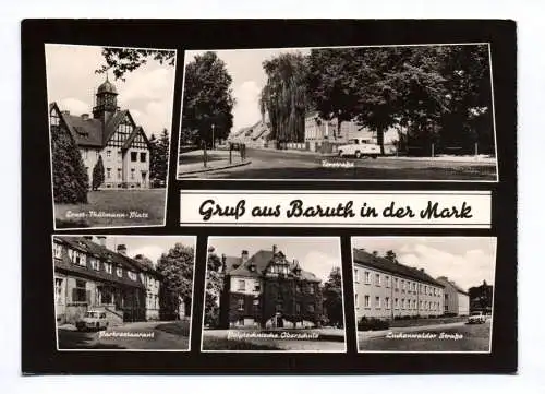 Ak Gruß aus Baruth in der Mark 1967 Parkrestaurant Luckenwalder Straße