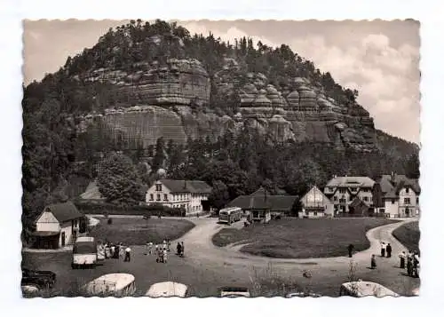 Foto Ak Zittauer Gebirge Kurort Oybin mit dem Berg Oybin 1962