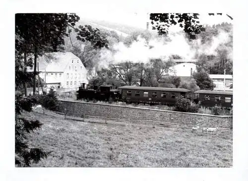 Foto Dampflok Schmalspurbahn Wolkenstein Jöhstadt in Schmalzgrube
