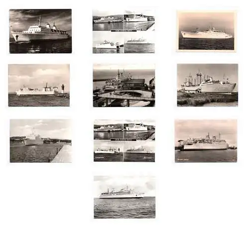 Foto Ak Schiffe Saßnitz Rostock Rügen 70er Jahre 10 Stück Mecklenburg Vorpommern