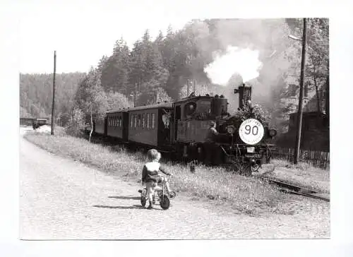 Foto Dampflok Kinder Wolkenstein Jöhstadt in Oberschmiedeberg Eisenbahn