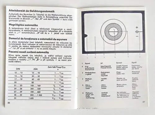 Bedienungsanleitung Original PRAKTICA MTL5  Kamera
