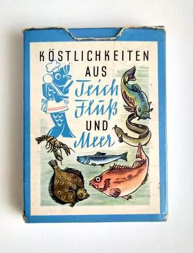 Altes Gesellschaftsspiel Köstlichkeiten aus Teich Fluss und Meer 1961