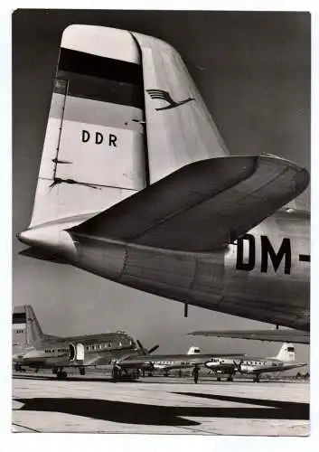 Ak Mittelstreckenflugzeug IL14 Zentralflughafen Deutsche Lufthansa Berlin