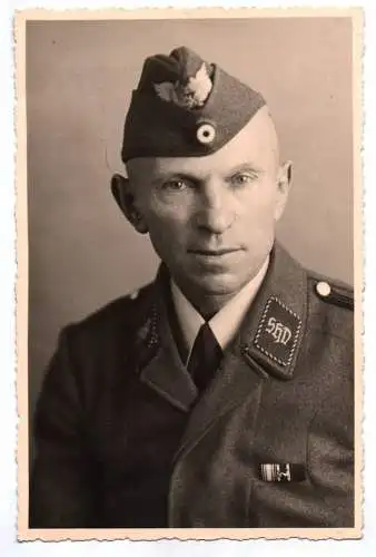 Foto Ak Portrait  Sicherheitshilfsdienst Kragenspiegel 2 Wk Görlitz Beamter