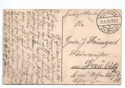 Ak Gruss aus Mlawa Neidenburger Straße 1915 Feldpost