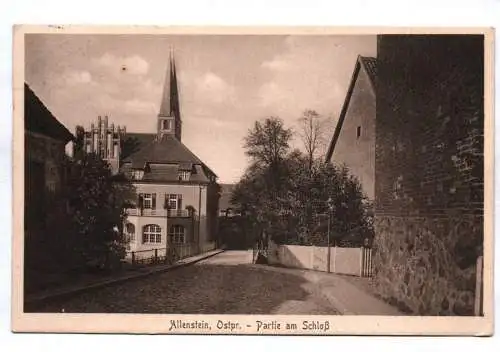 Ak Allenstein Ostpreußen Partie am Schloß 1929 Olsztyn