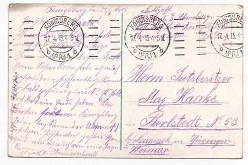 Ak Königberg Preussen Das Luisentheater 1915 Ostpreussen