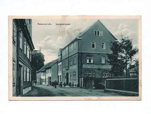 Ak Petersstraße Langewiesen Hotel Thüringer Hof