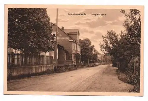 Ak Ilmenauer Straße Langewiesen Gasthaus zur Ehrenburg