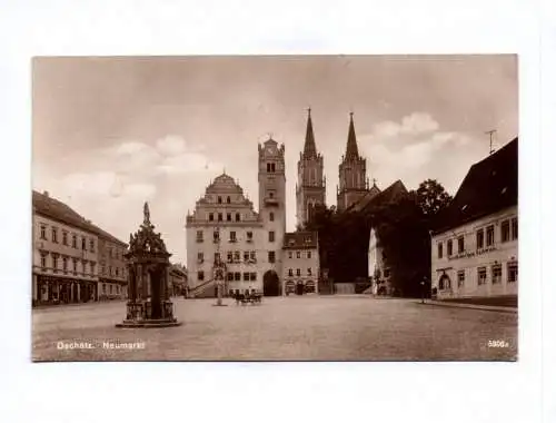 Foto Ak Oschatz Neumarkt 1931