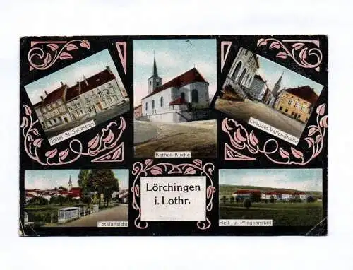 Ak Lörchingen in Lothringen 1915 Feldpostkarte