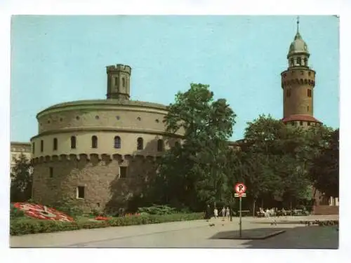 Ak Görlitz Kaiserstrutz mit Blumenuhr 1965