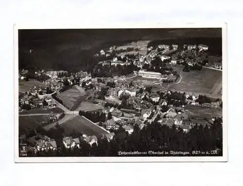 Foto Ak Luftaufnahme Höhenluftkurort Oberhof in Thüringen 1939