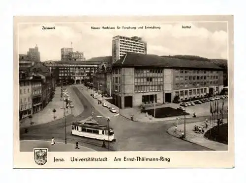 Ak Zeisswerk Neues Hochhaus für Forschung und Entwicklung Institut Jena 1968