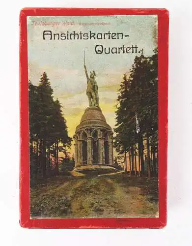 Altes Ansichtskarten Quartett Kartenspiel um 1910