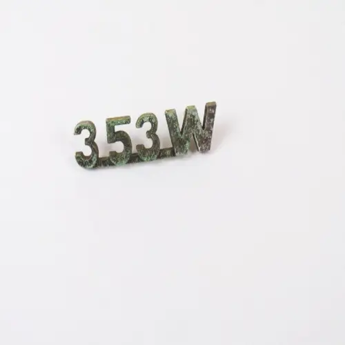 Alter 353W Schriftzug Emblem DDR für Wartburg Oldtimer chrom