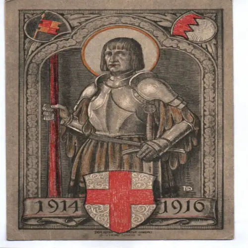 Ak Deutsches Rotes Kreuz 1916 Bayern Ritter