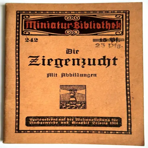 Miniatur Bibliothek 242 Die Ziegenzucht
