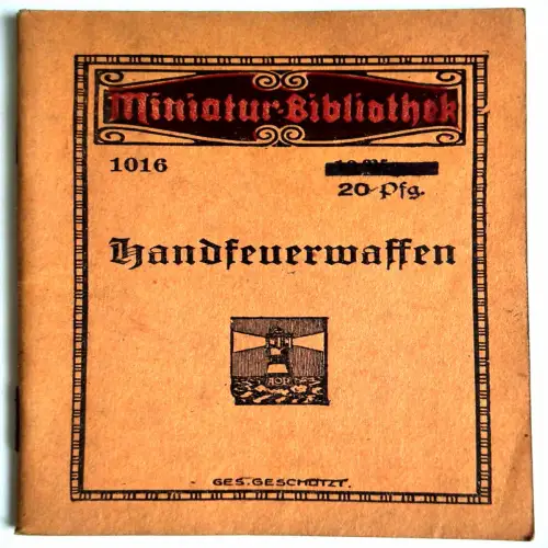 Miniatur Bibliothek 1016 Handfeuerwaffen