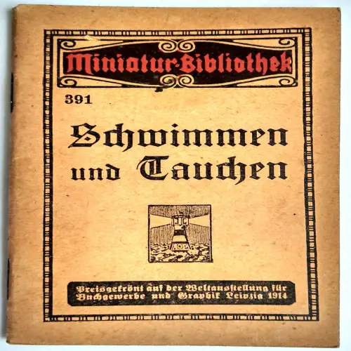 Miniatur Bibliothek 391 Schwimmen und Tauchen