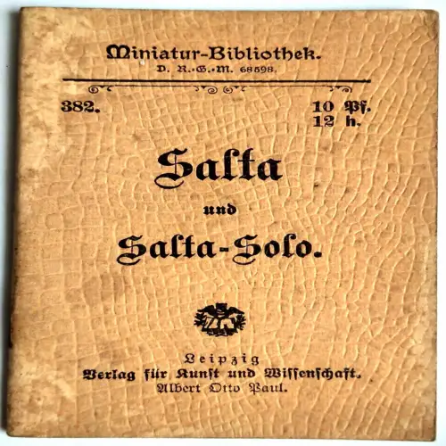 Miniatur Bibliothek 382 Salta und Salta-Solo